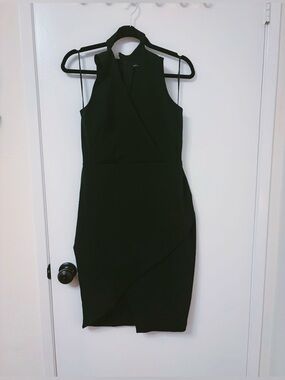 river island asymmetrical choker mini dress 🖤⛓️